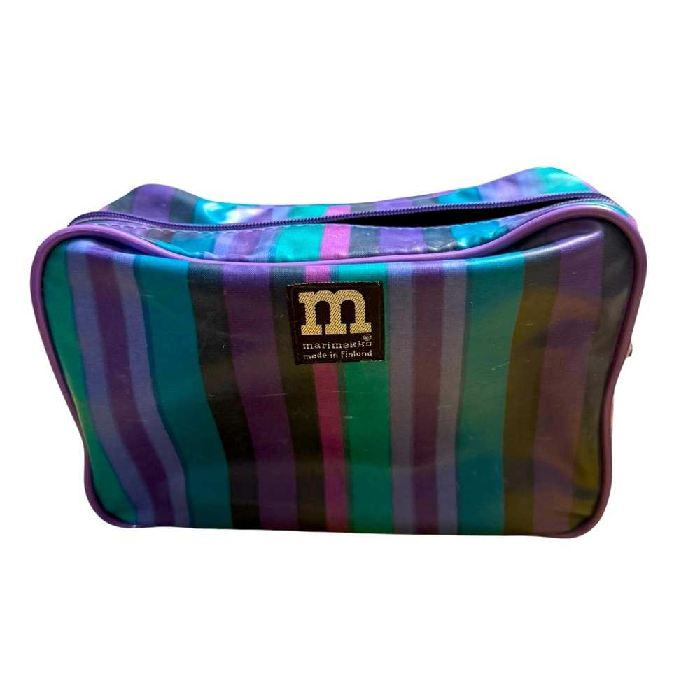 Vintage large capacity Marimekko toiletry bag. GUC